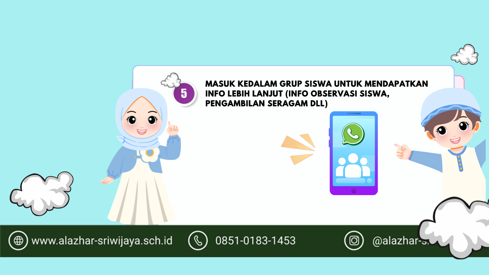 5. Masuk kedalam grup siswa untuk mendapatkan informasi lebih lanjut 