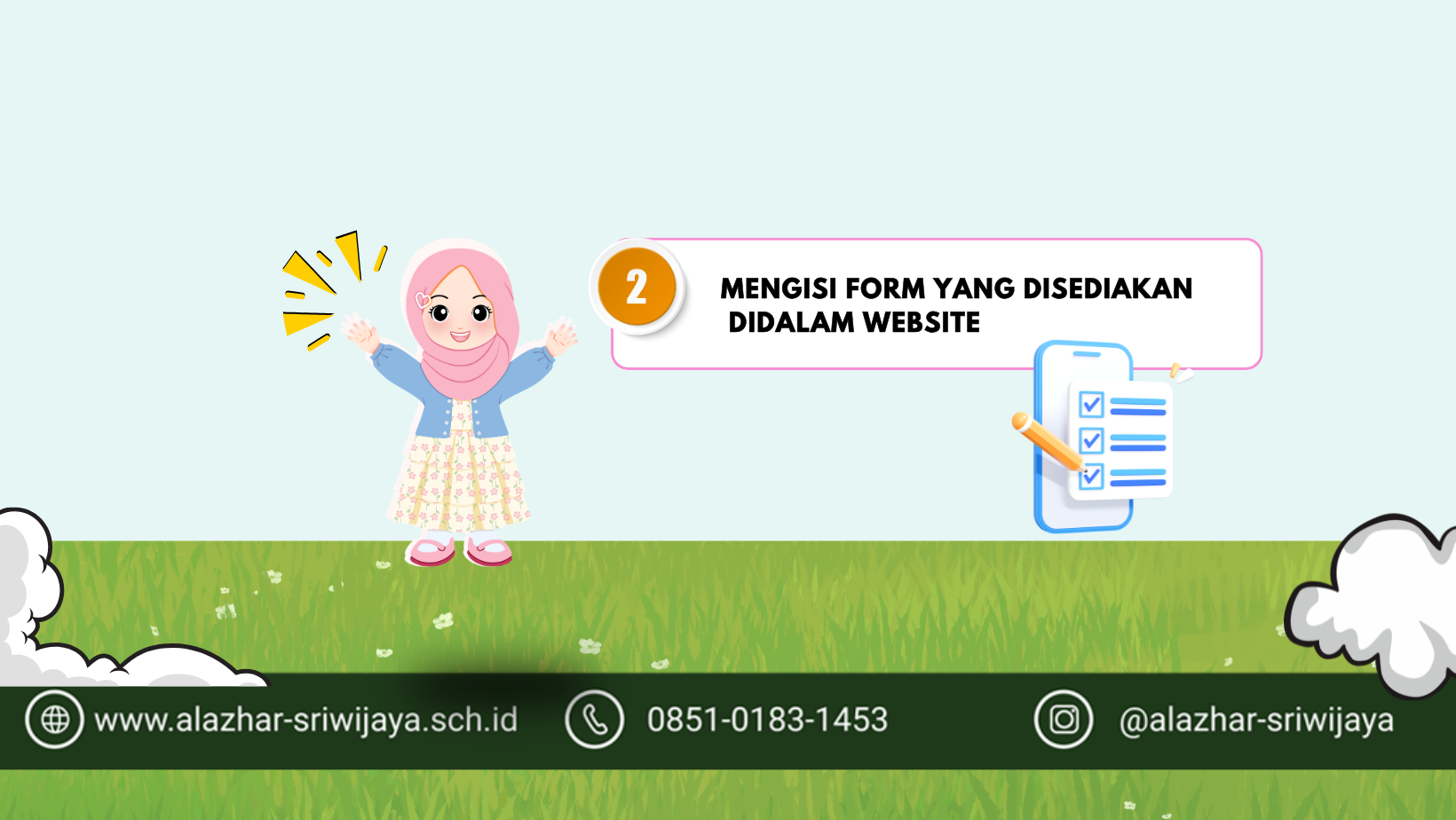 2. Mengisi form yang disediakan di dalam website 